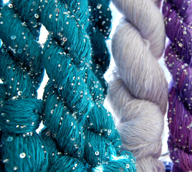 Jennifer Knits Los Angeles New Colors Beaded Silk and Sequin by Artyarns