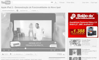Exemplo de anúncio na rede de display.