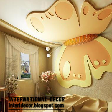 5 Modern Kids Room Gypsum Ceilings Designs