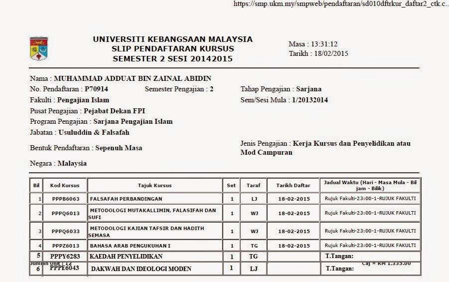 Diary UKM : Check Keputusan Peperiksaan di Smpweb ~ KEHIDUPAN