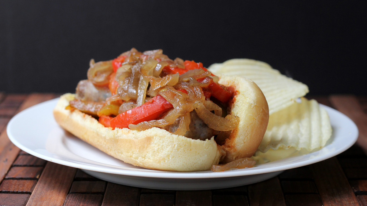 Cookistry Italian Sausage Sandwiches with Honey Balsamic Glazed Onions