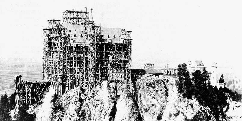 Check Out What Neuschwanstein Castle Looked Like  in 1881 
