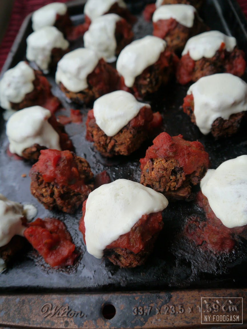 NY FoodGasm Eggplant Parmesan "Meat"balls