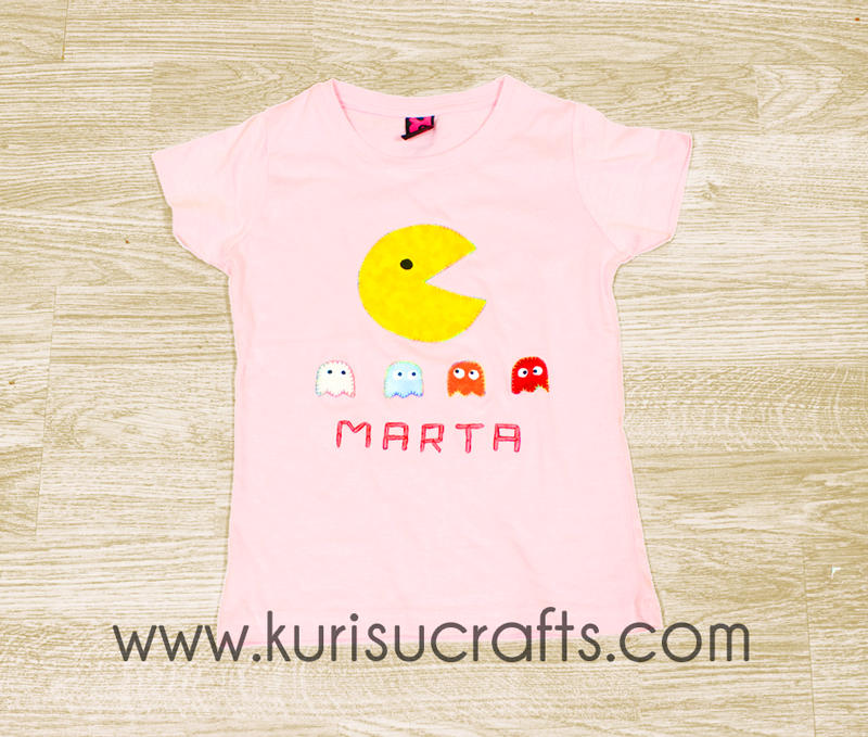 Camiseta Comecocos Kurisu Crafts para niña Camiseta Comecocos Kurisu Crafts para niña