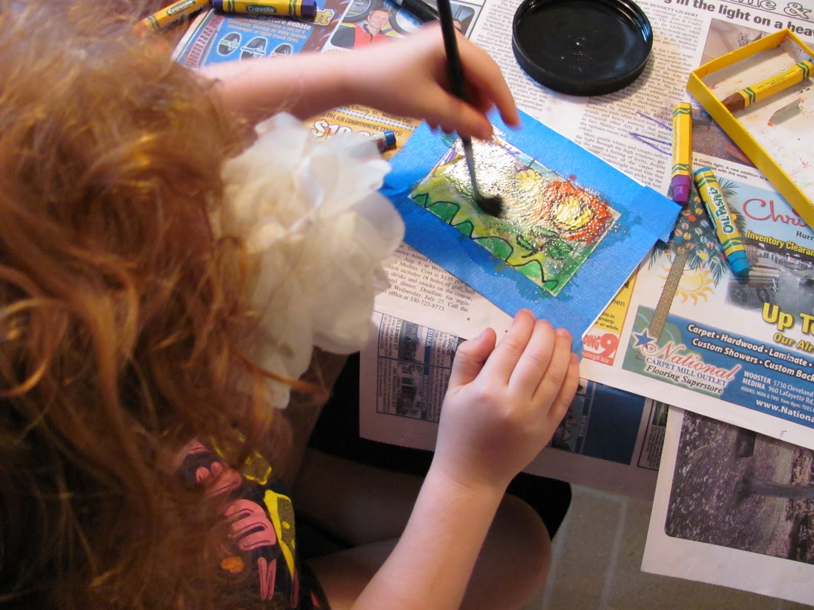 The Chocolate Muffin Tree Oil Pastels and Baby Oil