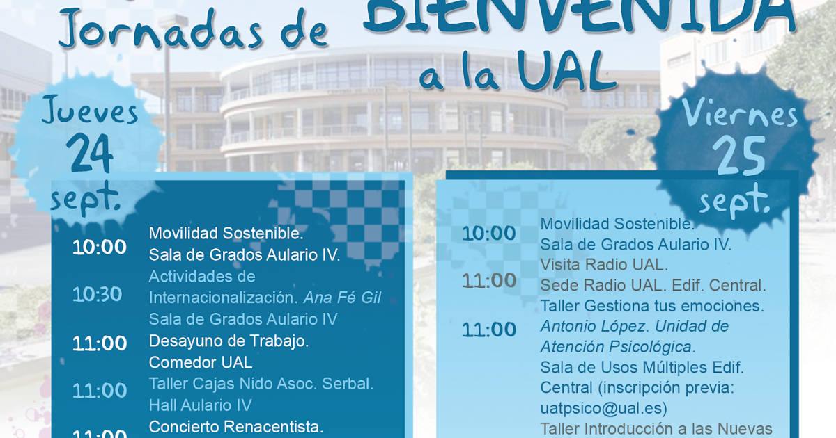 ORIENTA SUE: Hoy comienzan las Jornadas de Bienvenida a la ... ORIENTA SUE: Hoy comienzan las Jornadas de Bienvenida a la ...
