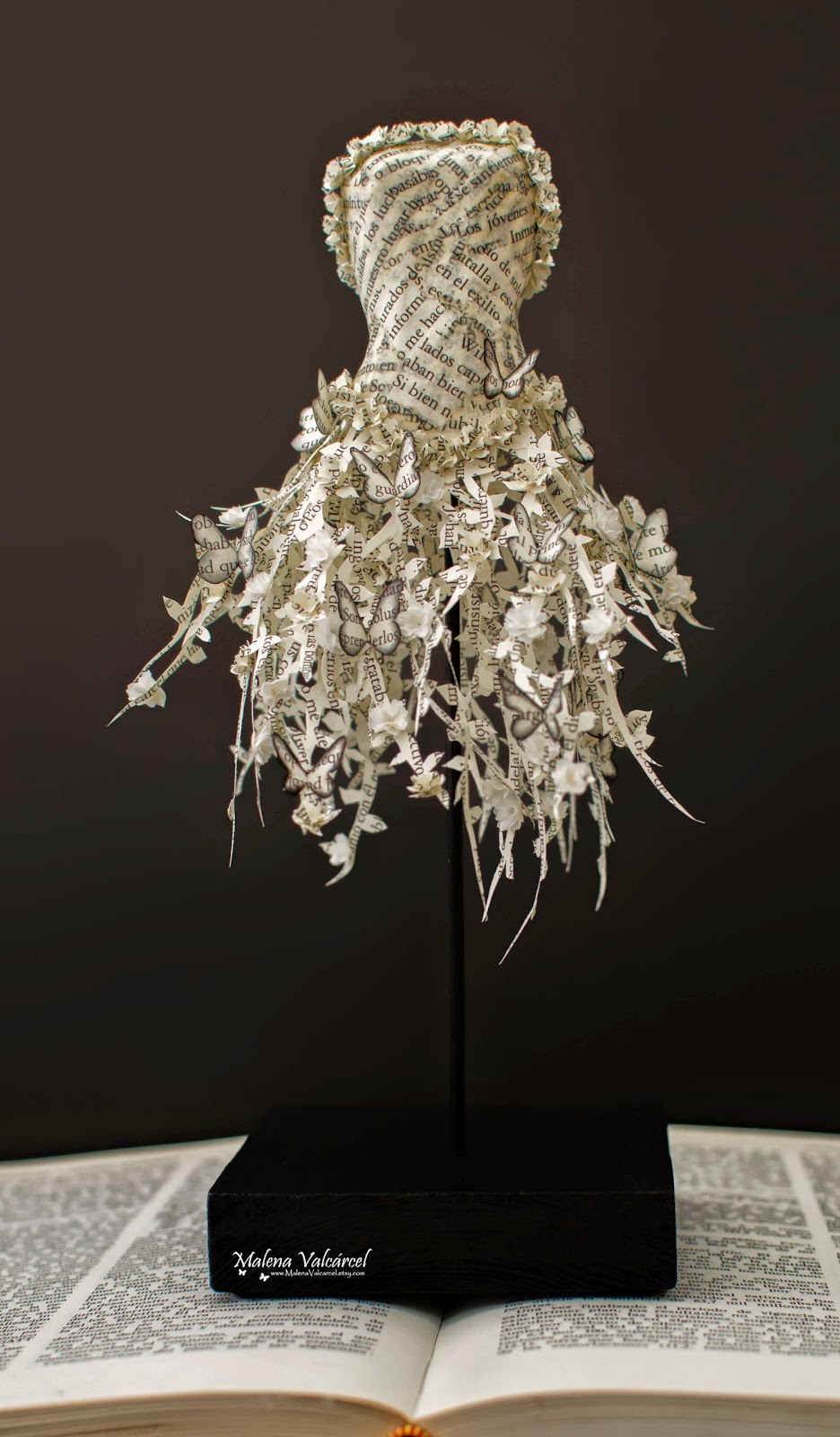 Malena Valcárcel original Art Fairytale Paper Dress