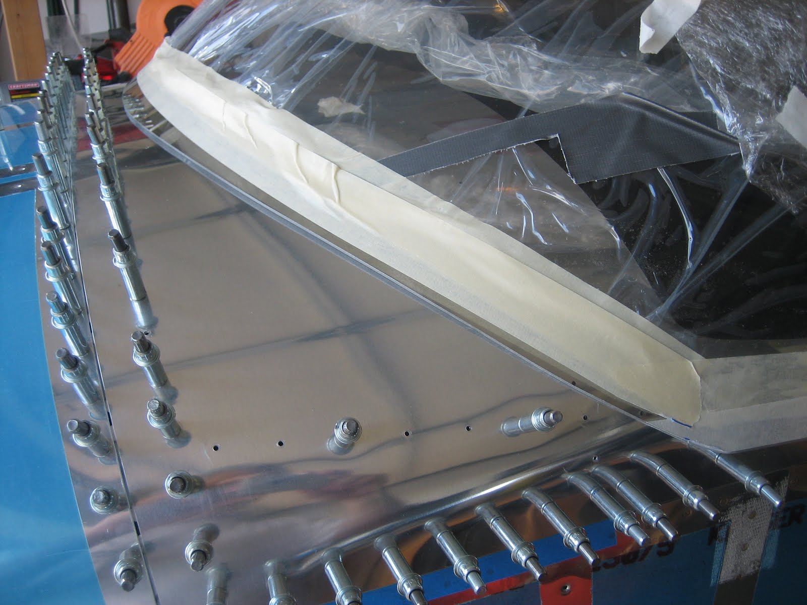 Chad and Bekah's RV7 Canopy Cutting Day 3