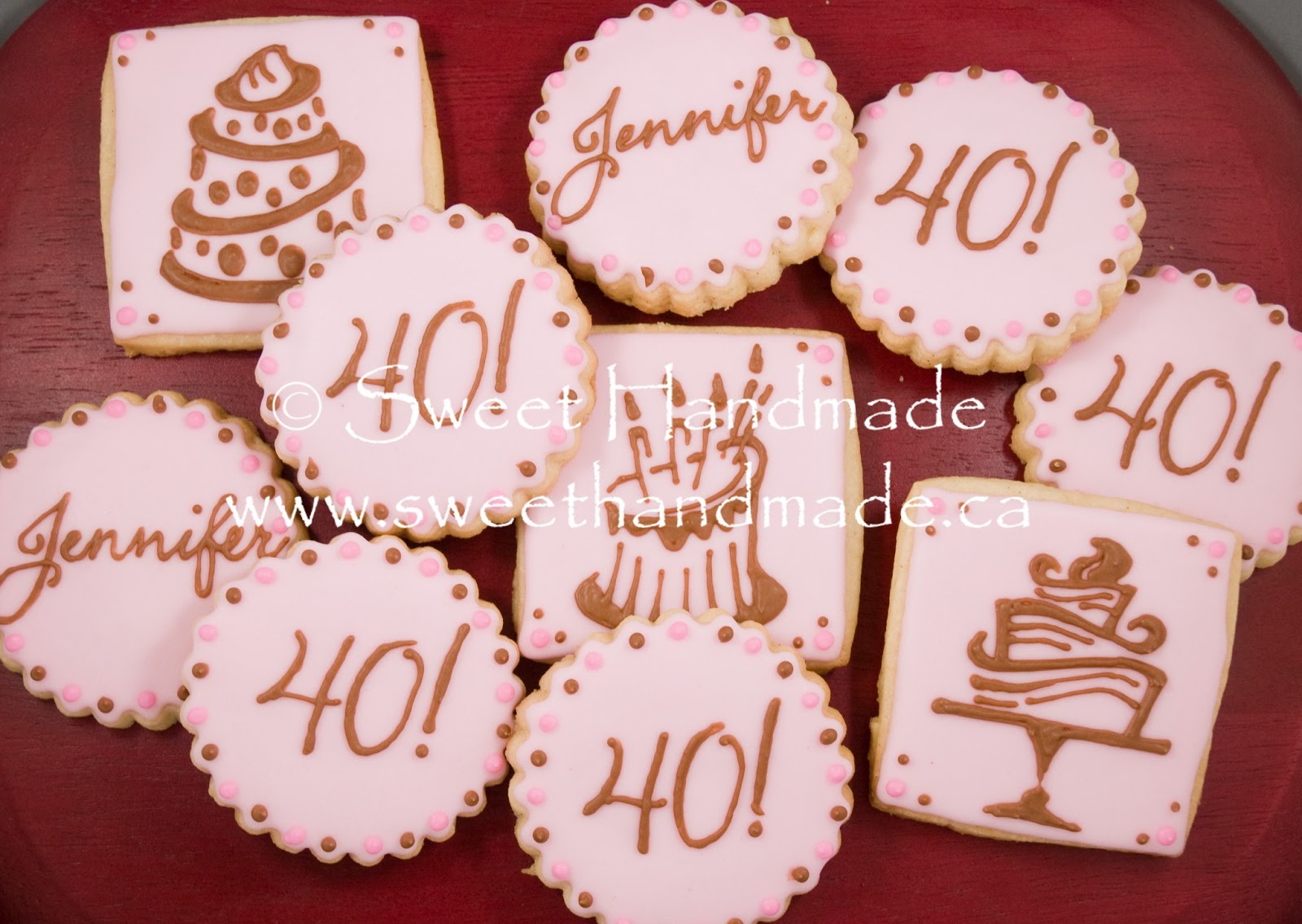 Happy 40th Birthday #sugarcookies #cookies #decoratedcookies
