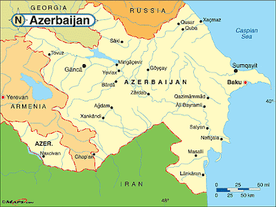 Azerbaiyán mapa Azerbaiyán mapa