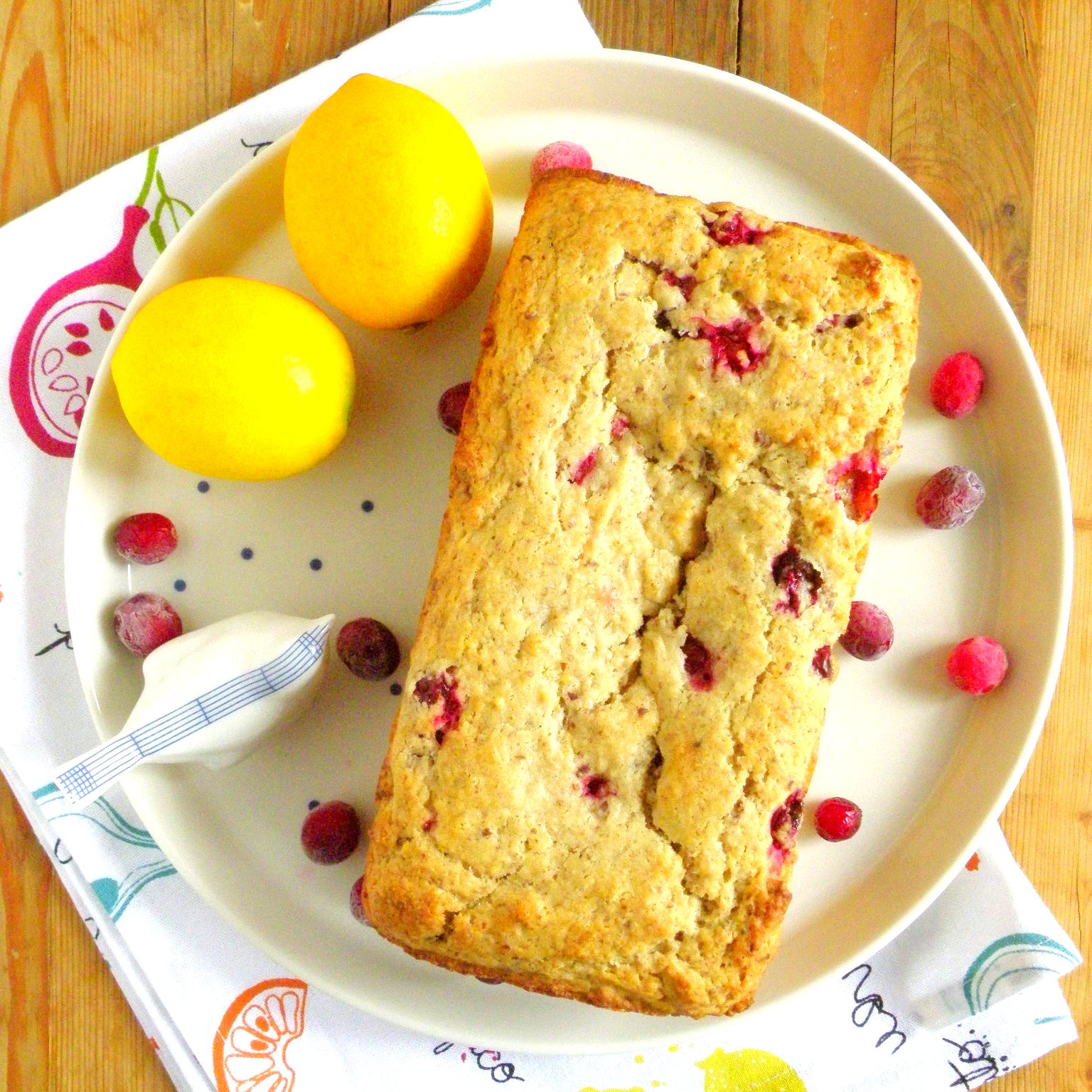delicuteessen Vegan Cranberry & Lemon Bread