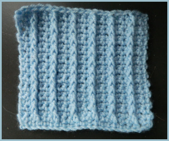 ... Beginner and the Advanced: Crochet Stitch Pattern: Single Raised Rib