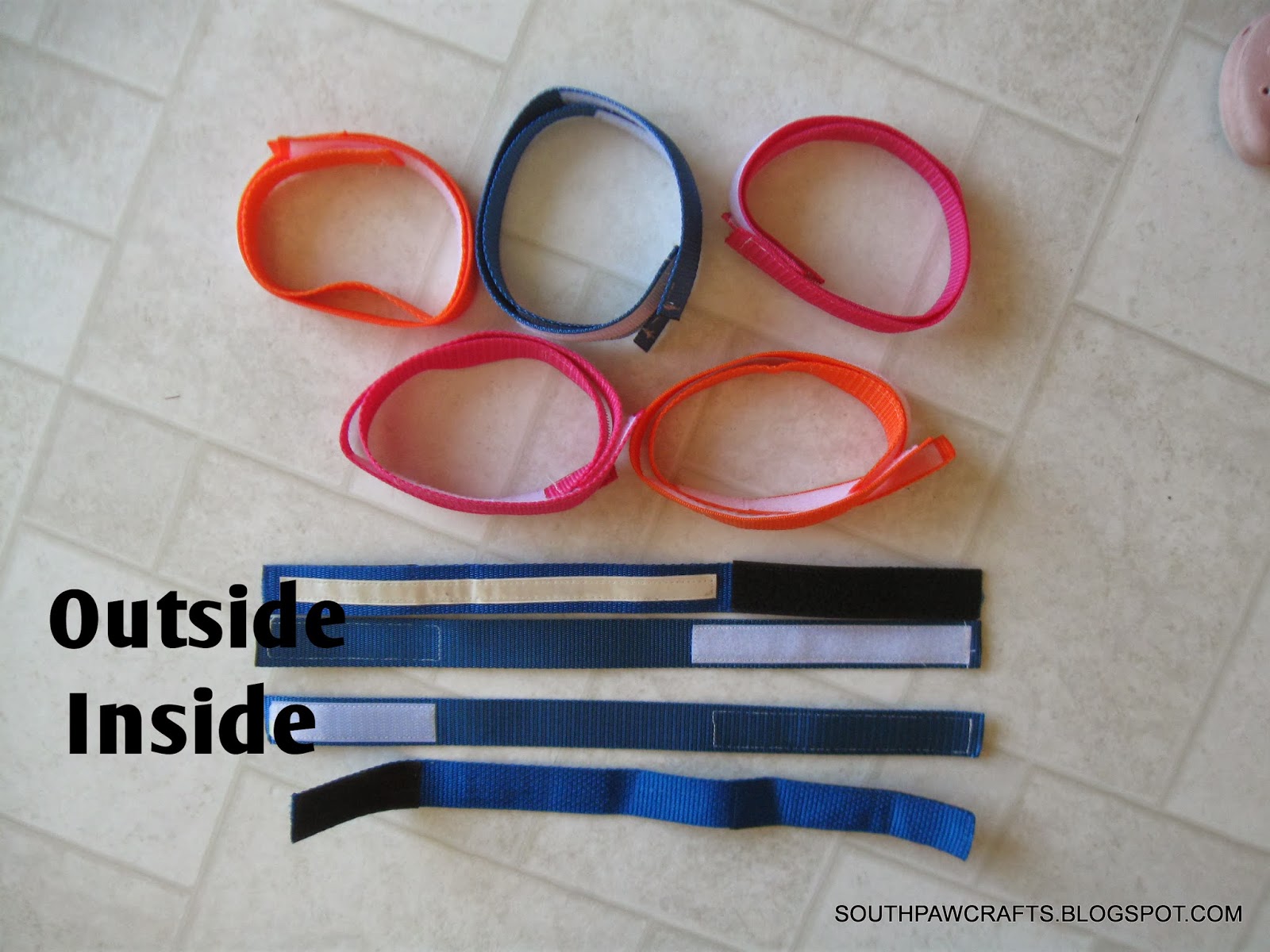 Southpaw Crafts Bike Leg Bands / Straps DIY