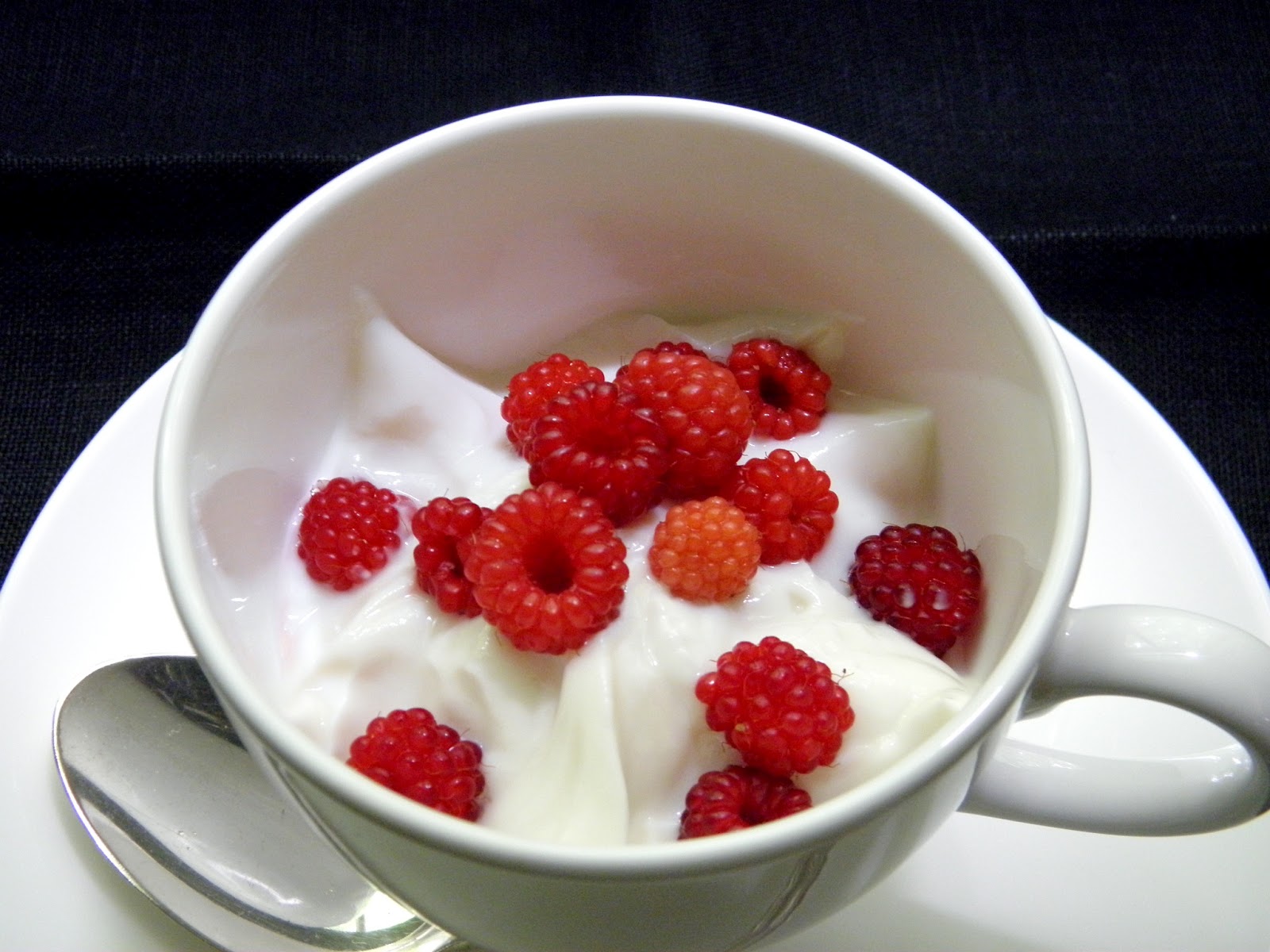 Image result for raspberries and yogurt