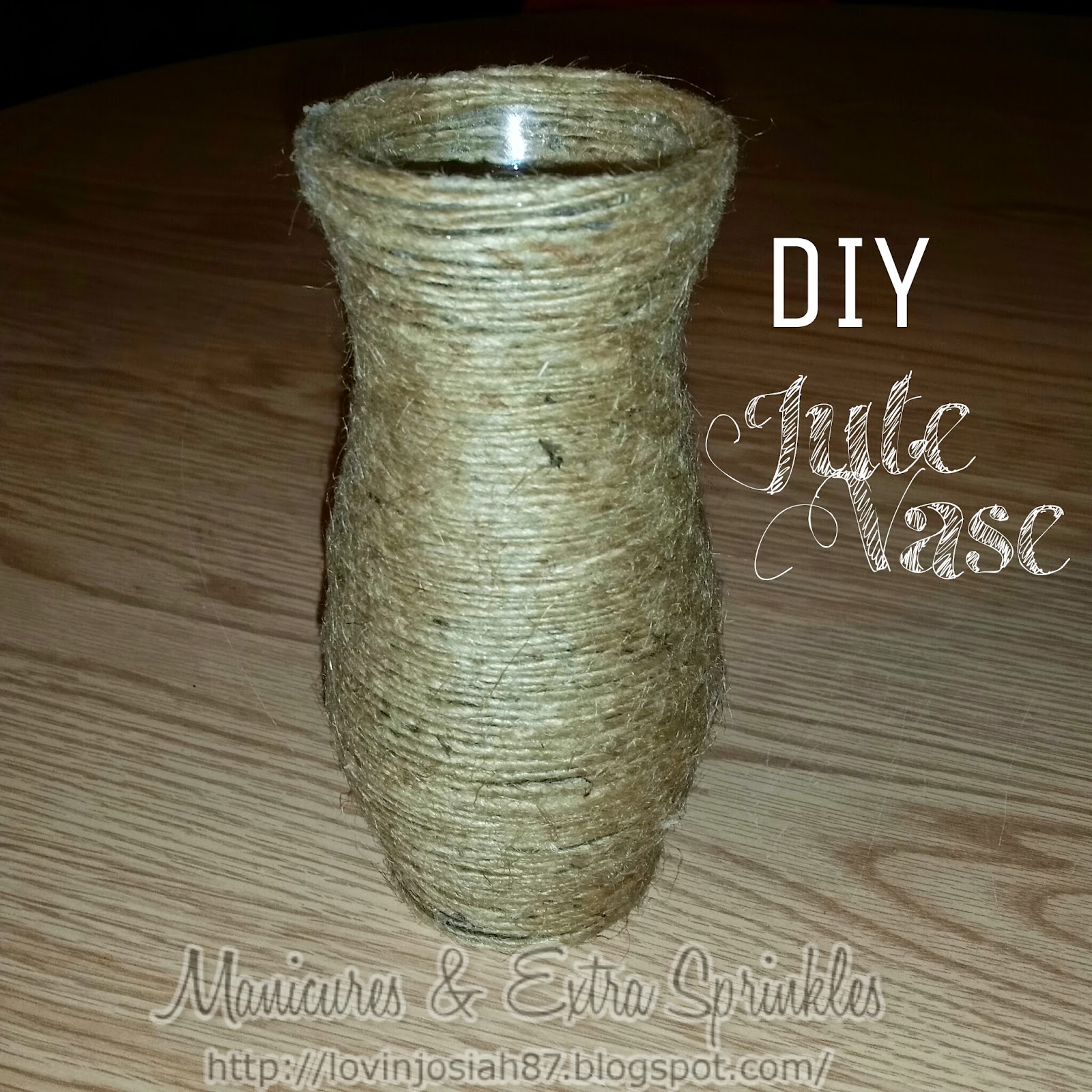 Love, Christin A Lifestyle Momprenuer Blog DIY Jute Vase