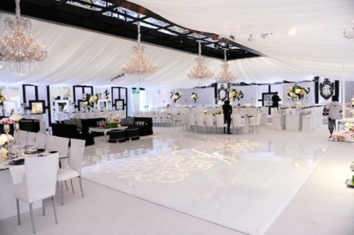khloe kardashian wedding reception decor