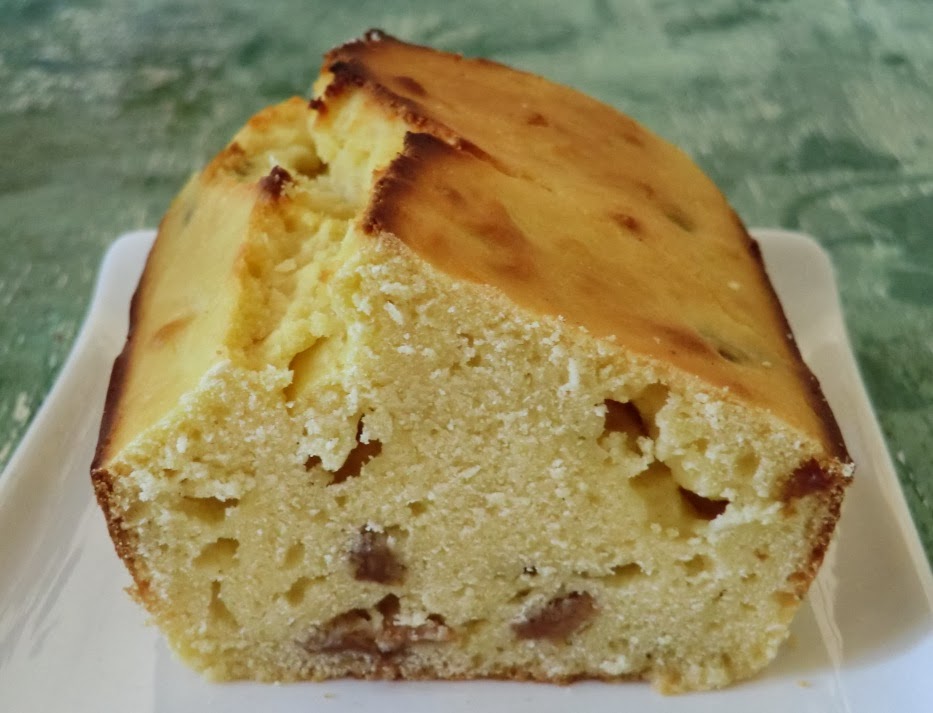 Cake au citron et aux raisins secs sans gluten et sans lactose Ma