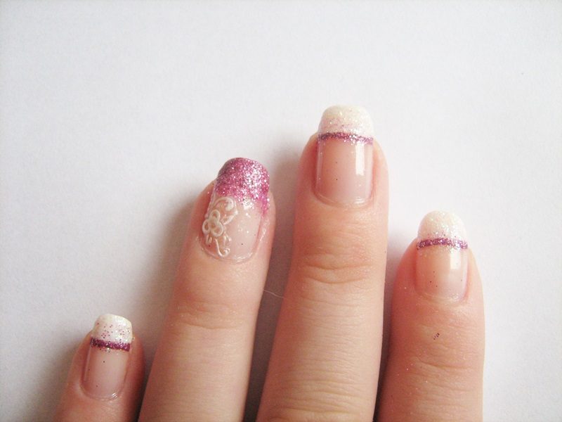 French with a Twist Matching Manicure tanya minxy blog