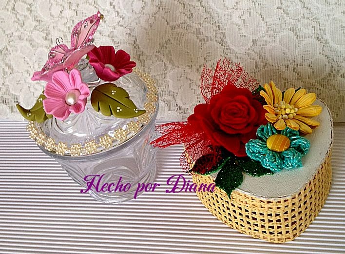 Manualidades diana Dulceros de amor y amistad