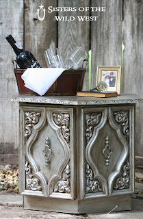 Aged silver finish - transform an ugly piece of furniture into a beauty!