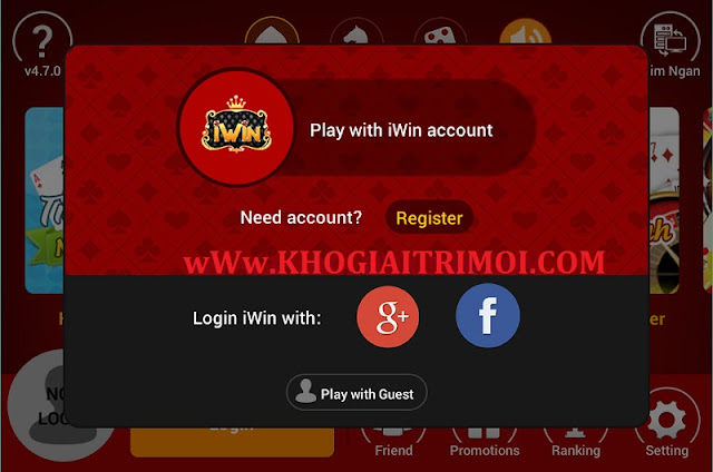 Hướng dẫn đăng ký mới tài khoản game iWin Online miễn phí