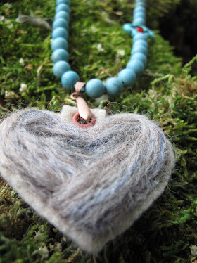 felted heart