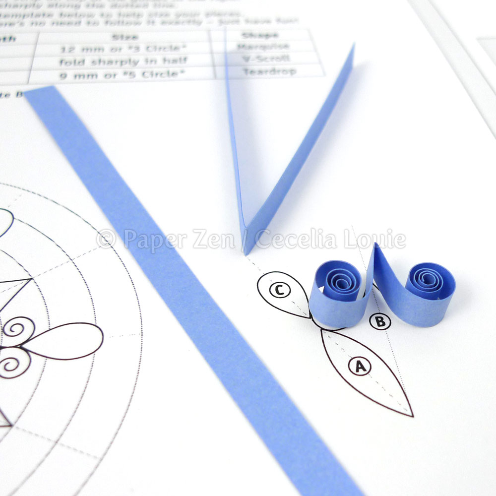 Paper Zen Quilling Snowflake Pattern Arctic