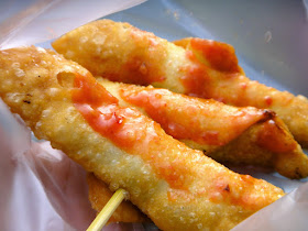 Fried Gyoza at Tamsui Old Street Taiwan