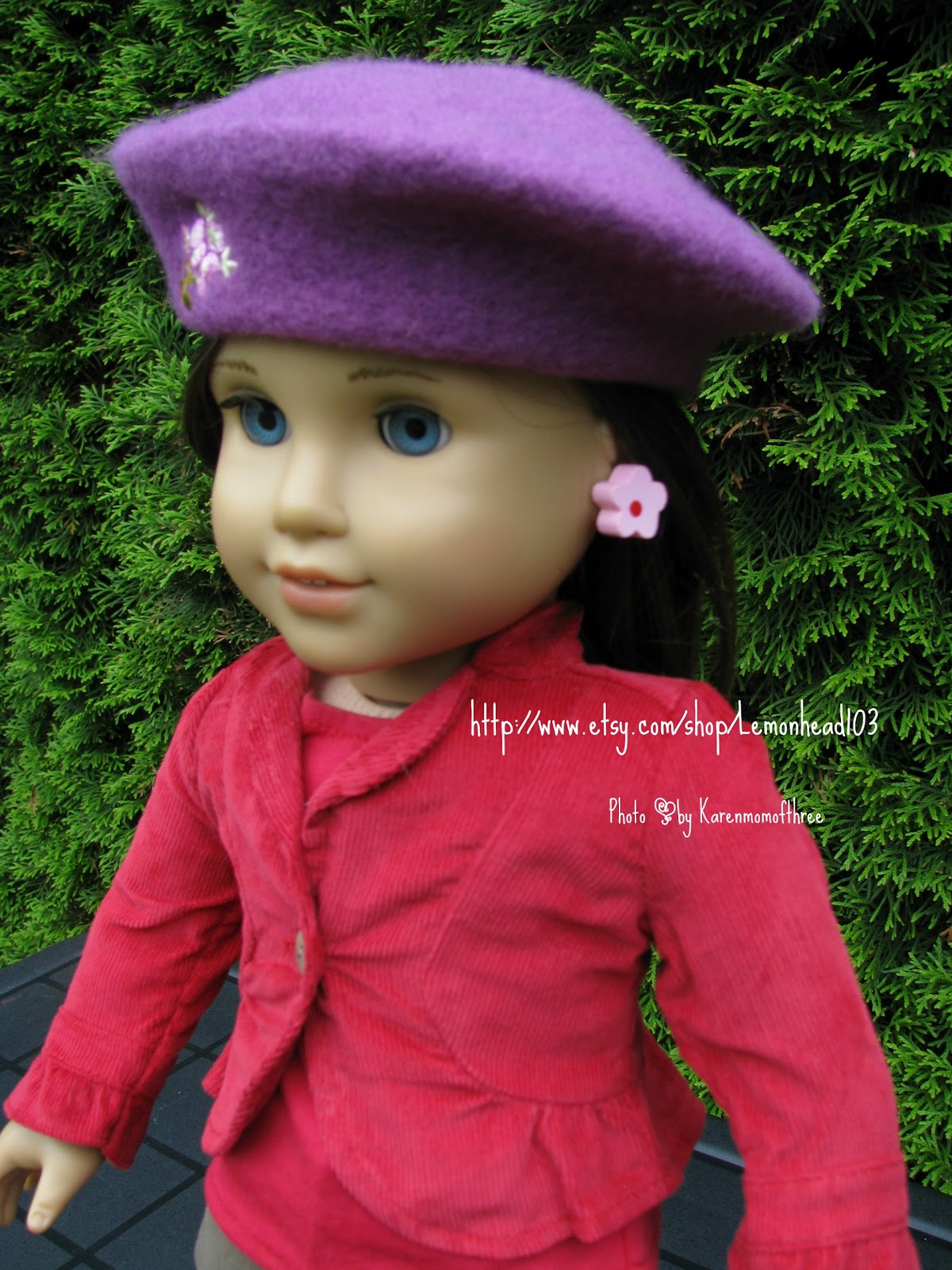 Karen Mom of Three's Craft Blog Great Earrings for American Girl Dolls