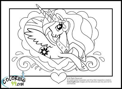 My Little Pony Princess Coloring Pages