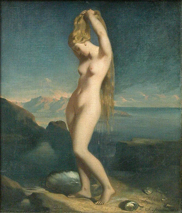 Théodore Chassériau, Vénus marine o Vénus Anadyomène (1838) Théodore Chassériau, Vénus marine o Vénus Anadyomène (1838)