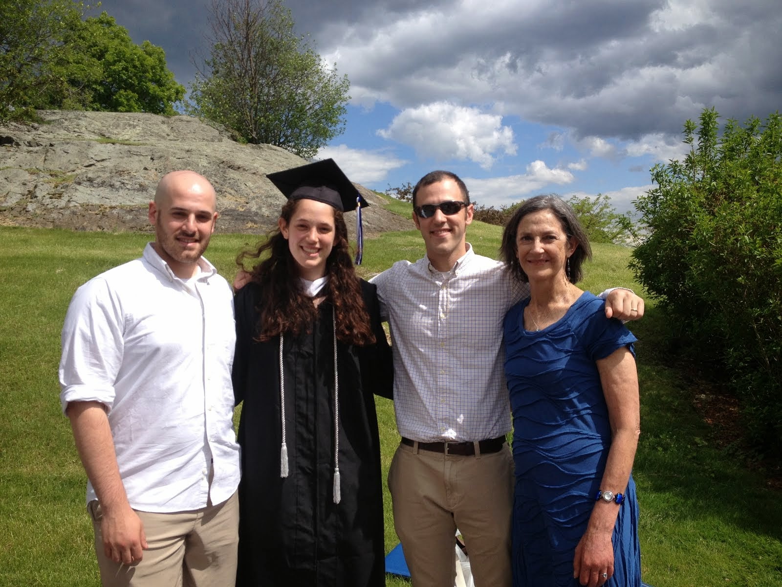 Three and me at Katie's graduation