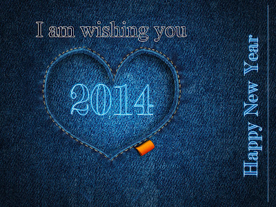 Jeans Pants Happy New Year Wishes Greetings Cards 2014 Images Wallpapers