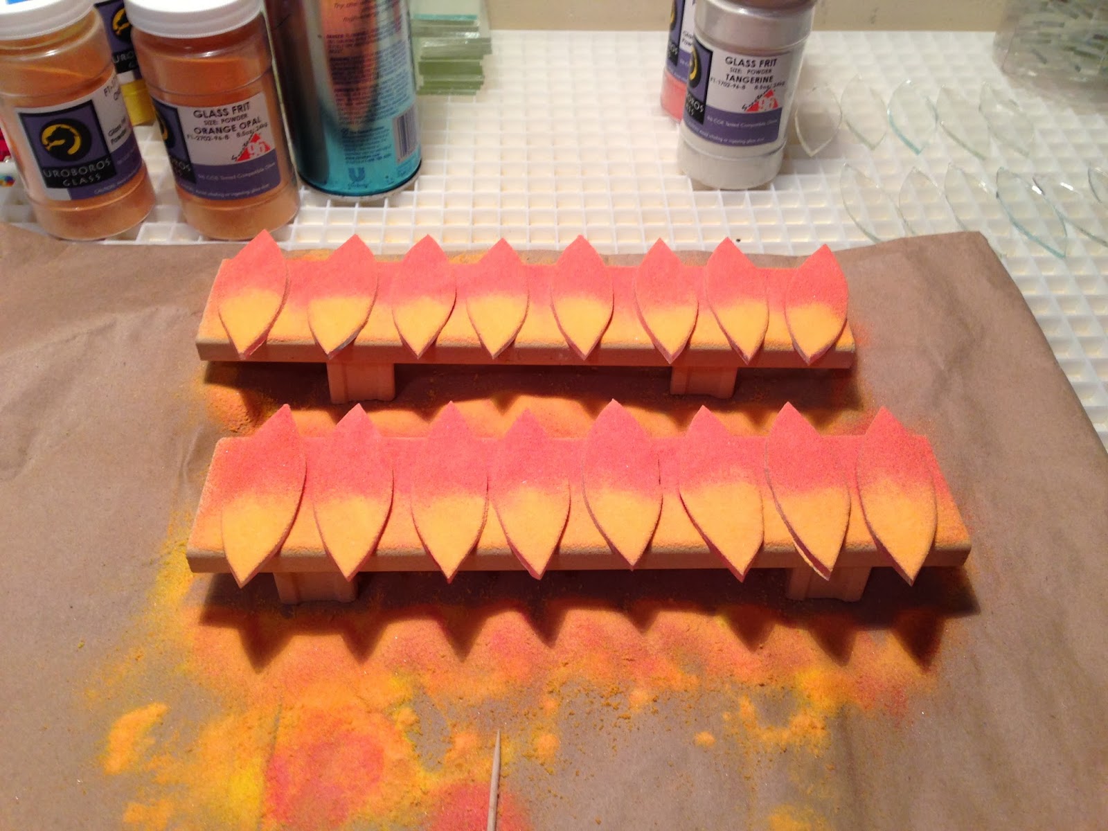 360 Fusion Glass Blog Working with Powders to Make Fused Glass Flower