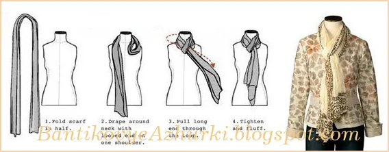 как завязать легкие шарфики и платки