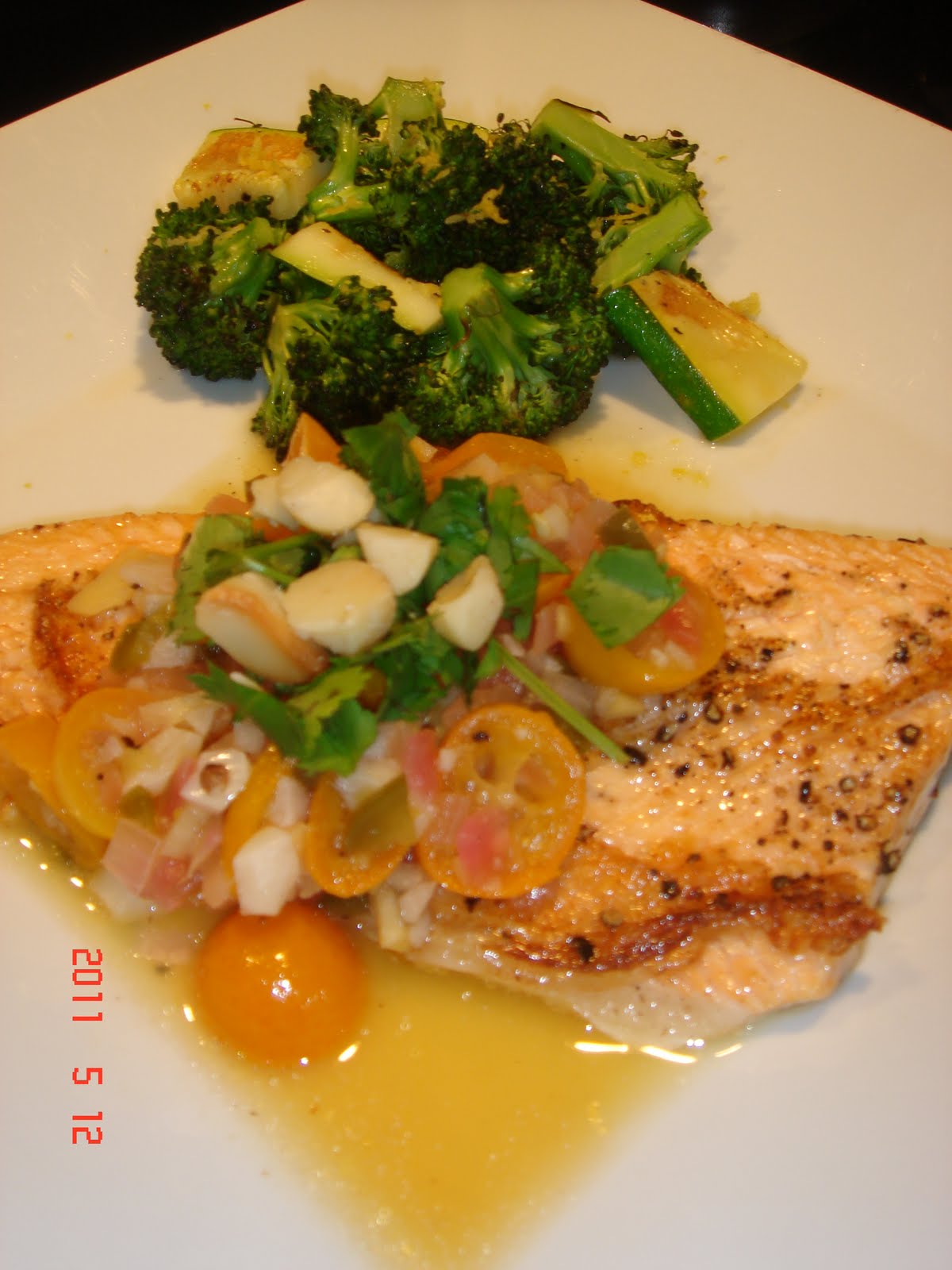 The Health Honey PAN SEARED ARCTIC CHAR WITH KUMQUATS
