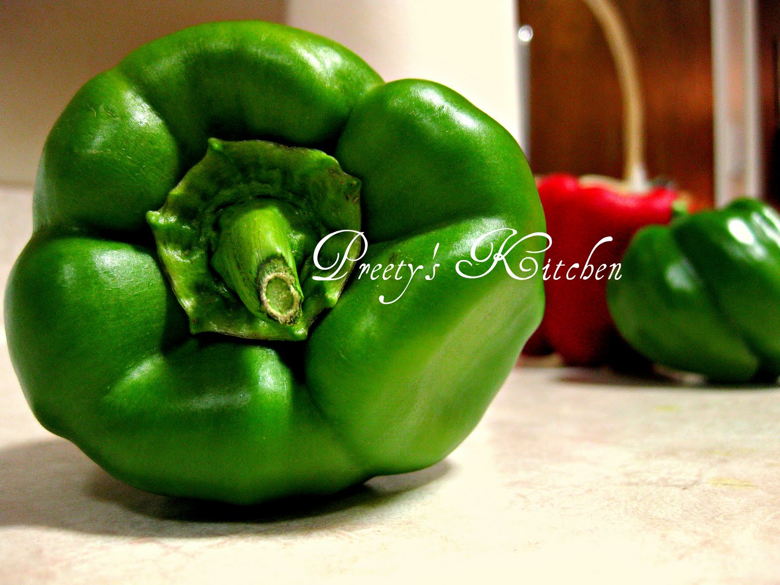 Preety's Kitchen Bell Pepper In Peanut Gravy/ Shimla Mirch aur