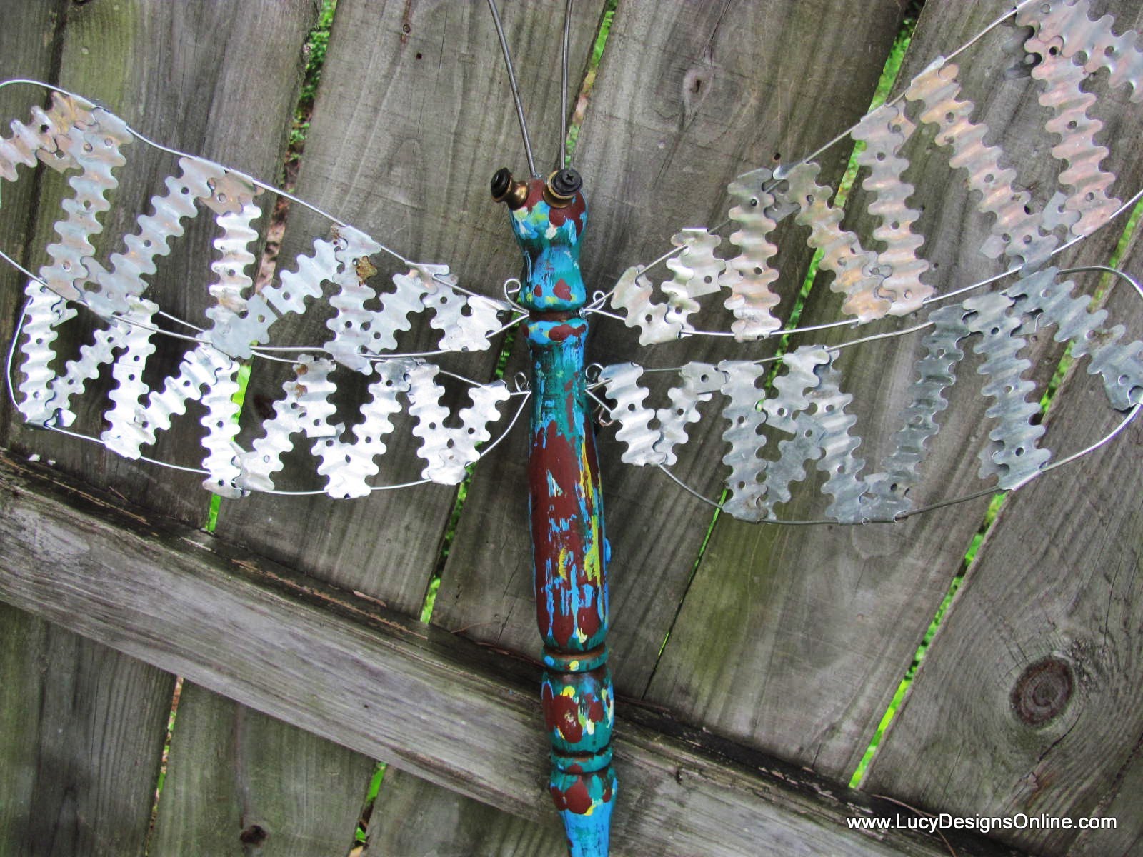 Lucy Designs Dragonflies Layered Paint, Metal Wings and Wire Wings