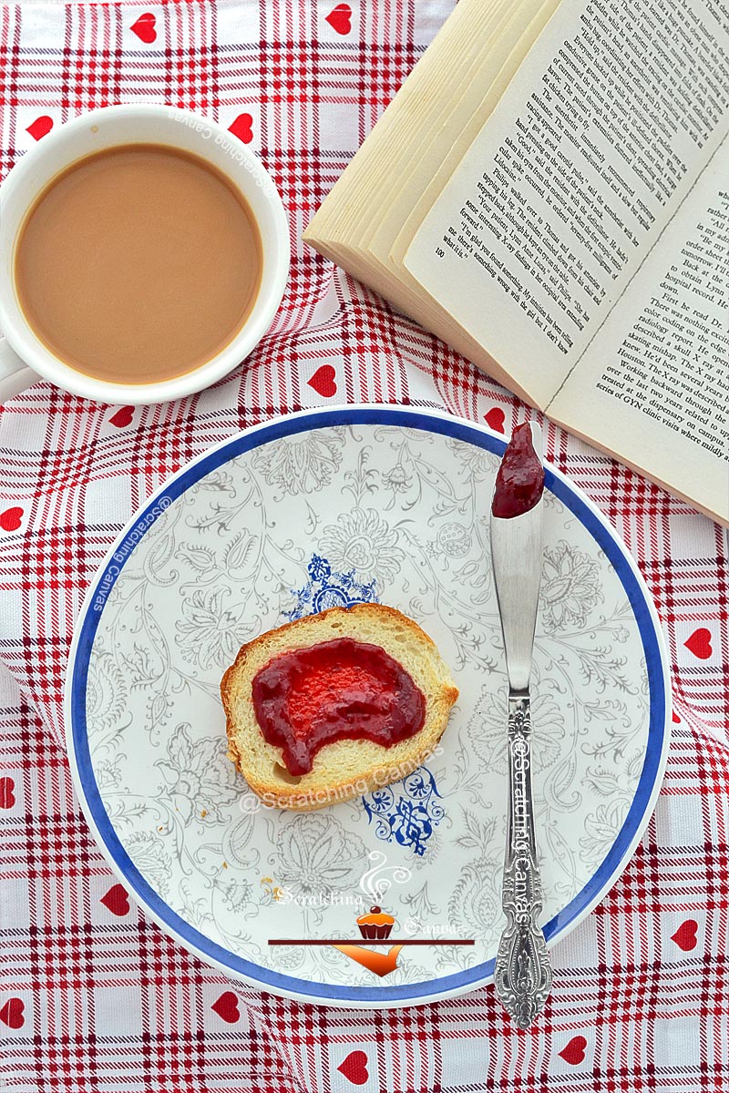 Recipe Homemade Vegan Strawberry Rose Jam No Pectin/Preservatives
