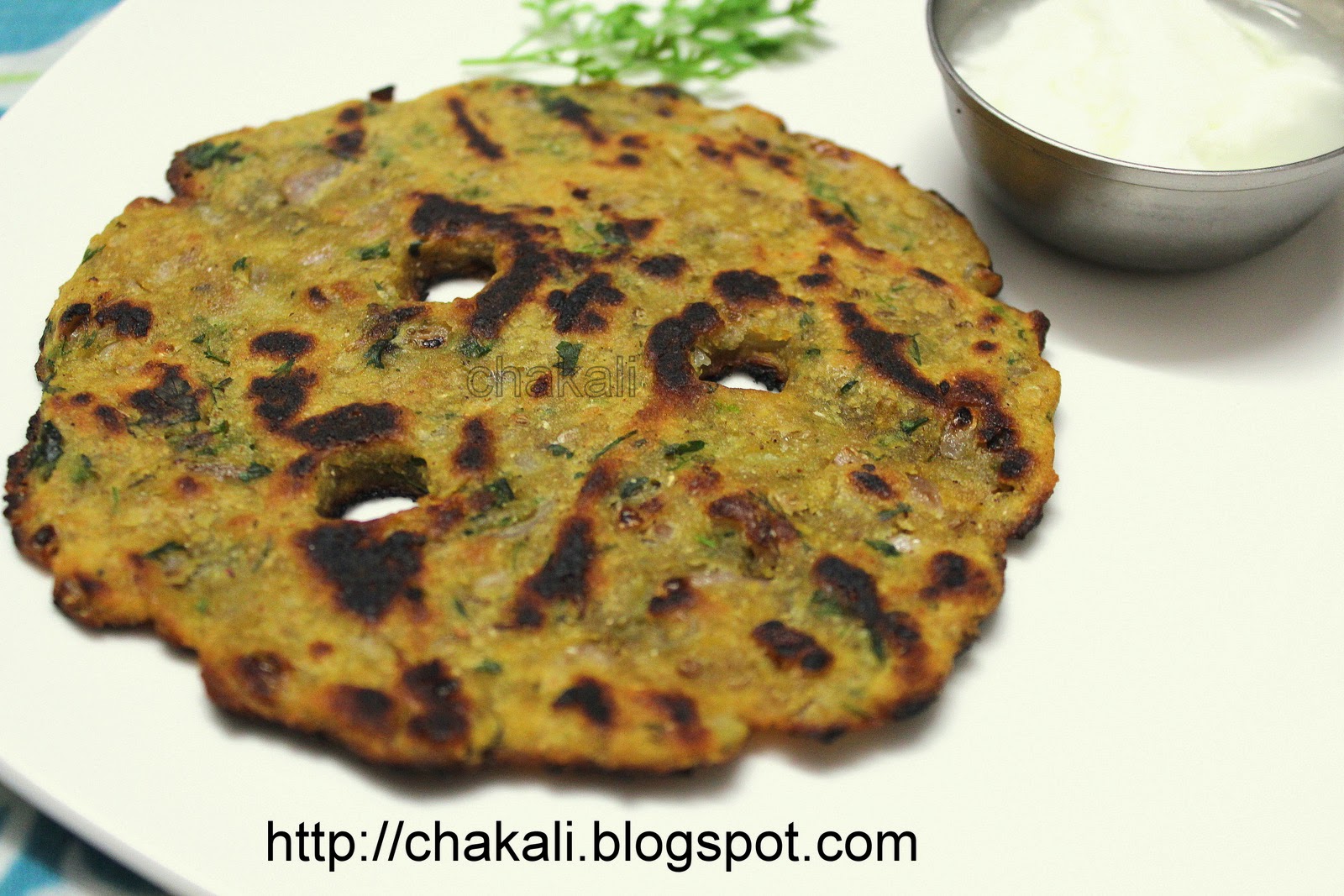 Jowar flour thalipeeth चकली