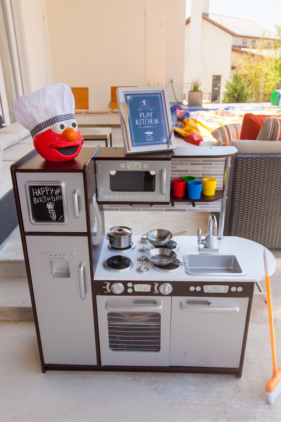 The Party Wall Chef Elmo Play Kitchen Birthday Party