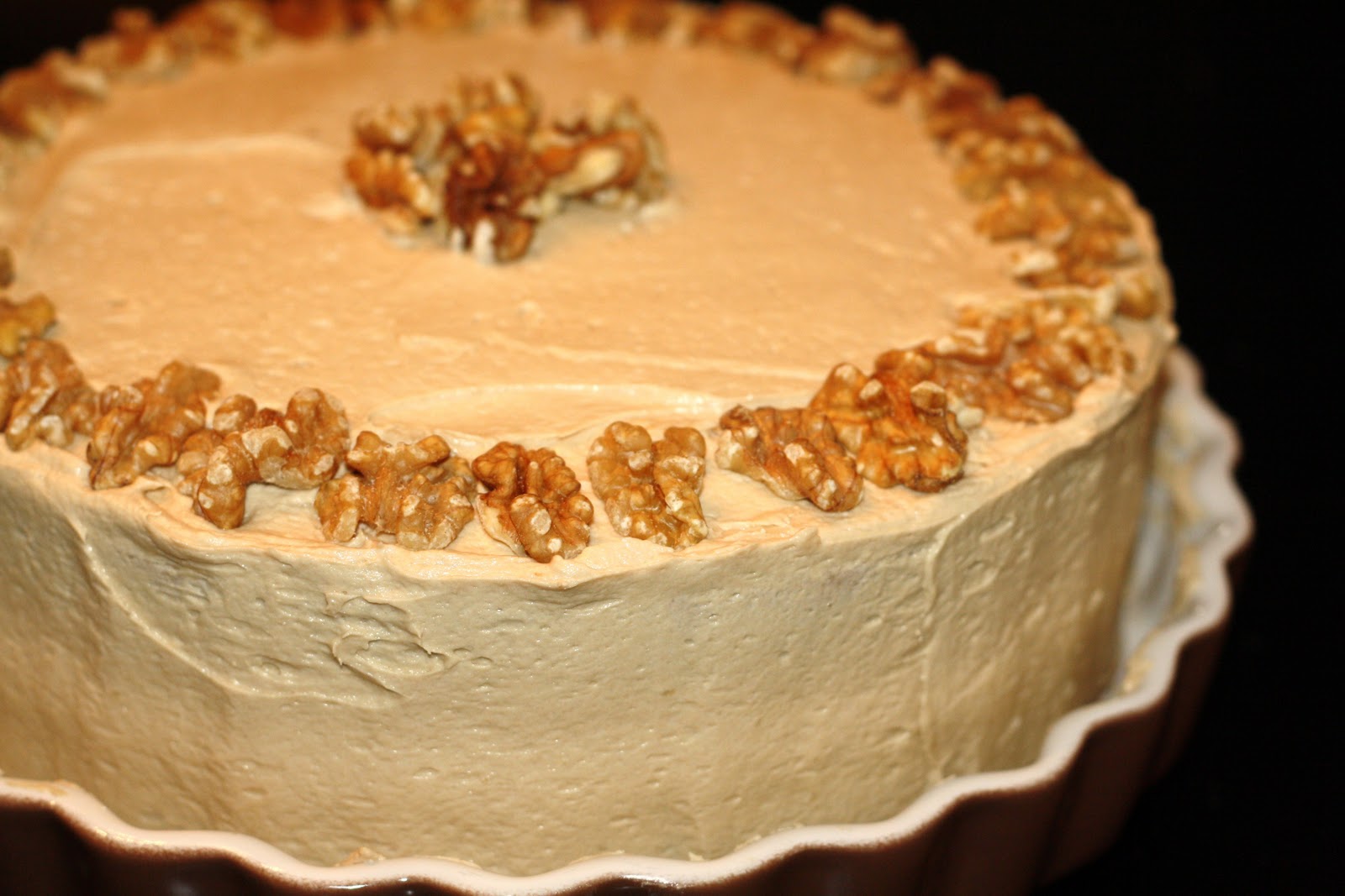 sunday sweets maplewalnut cake with brownsugar frosting