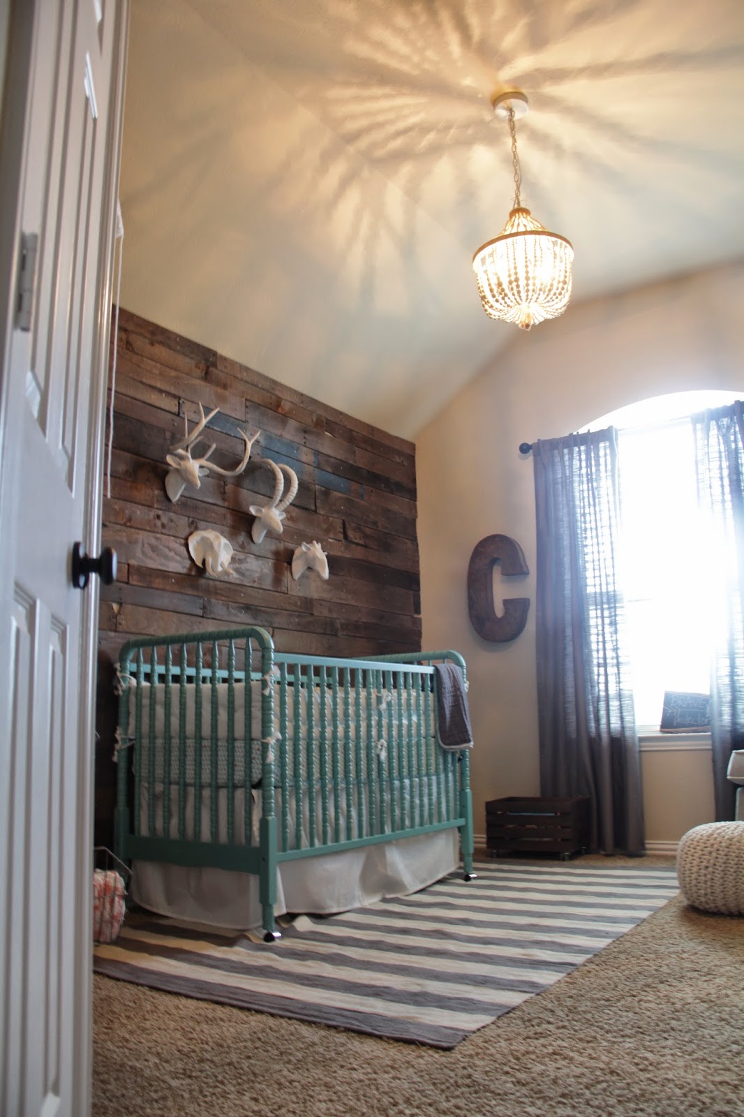 Cayson's rustic nursery graciously saved