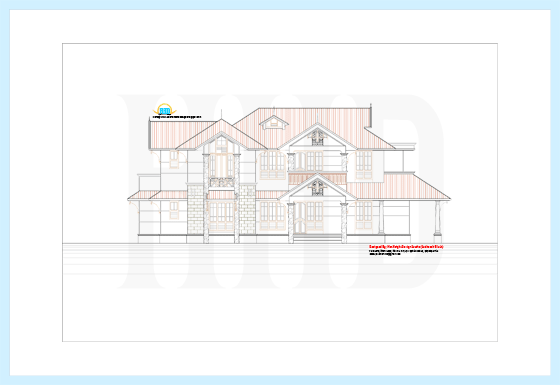 2D elevation drawing
