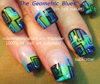 purple nails, blue and green nails, geometric nails, neo victorian nails, diesel punk nails, steampunk nails, indie nails, hipster nails, retro nails, outline nails, border nails, outline/border nails, nail trends 2012, robin moses, robinmosesnailart, purple brains nails, high fashion nails, celebrity nails, diva nails,