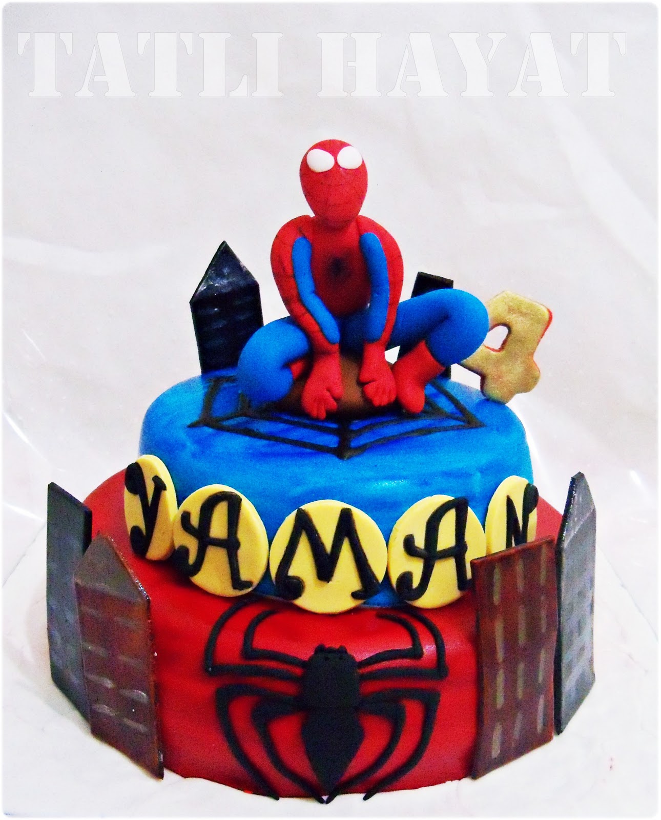 TATLI HAYAT PASTA TASARIM SPIDERMAN PASTASI