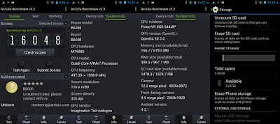 Antutu test result of Orient N3 Plus Antutu test result of Orient N3 Plus