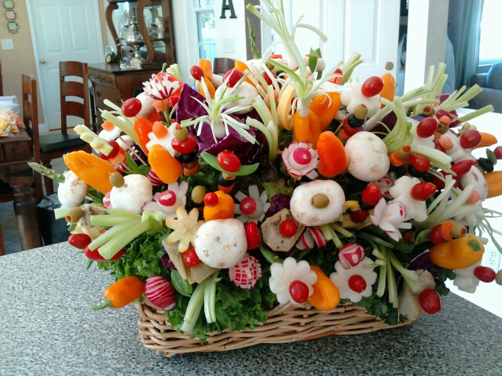 AimeeJo Desserts Veggie Bouquet for Women's Retreat