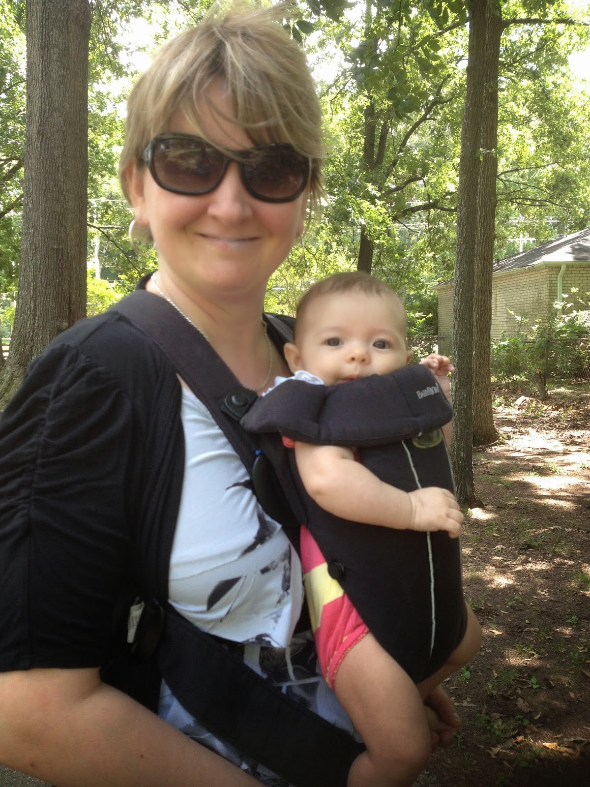 Evie in her Baby Bjorn Baby Bjorn carrier