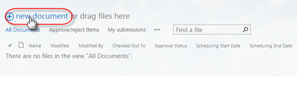 scheduling document